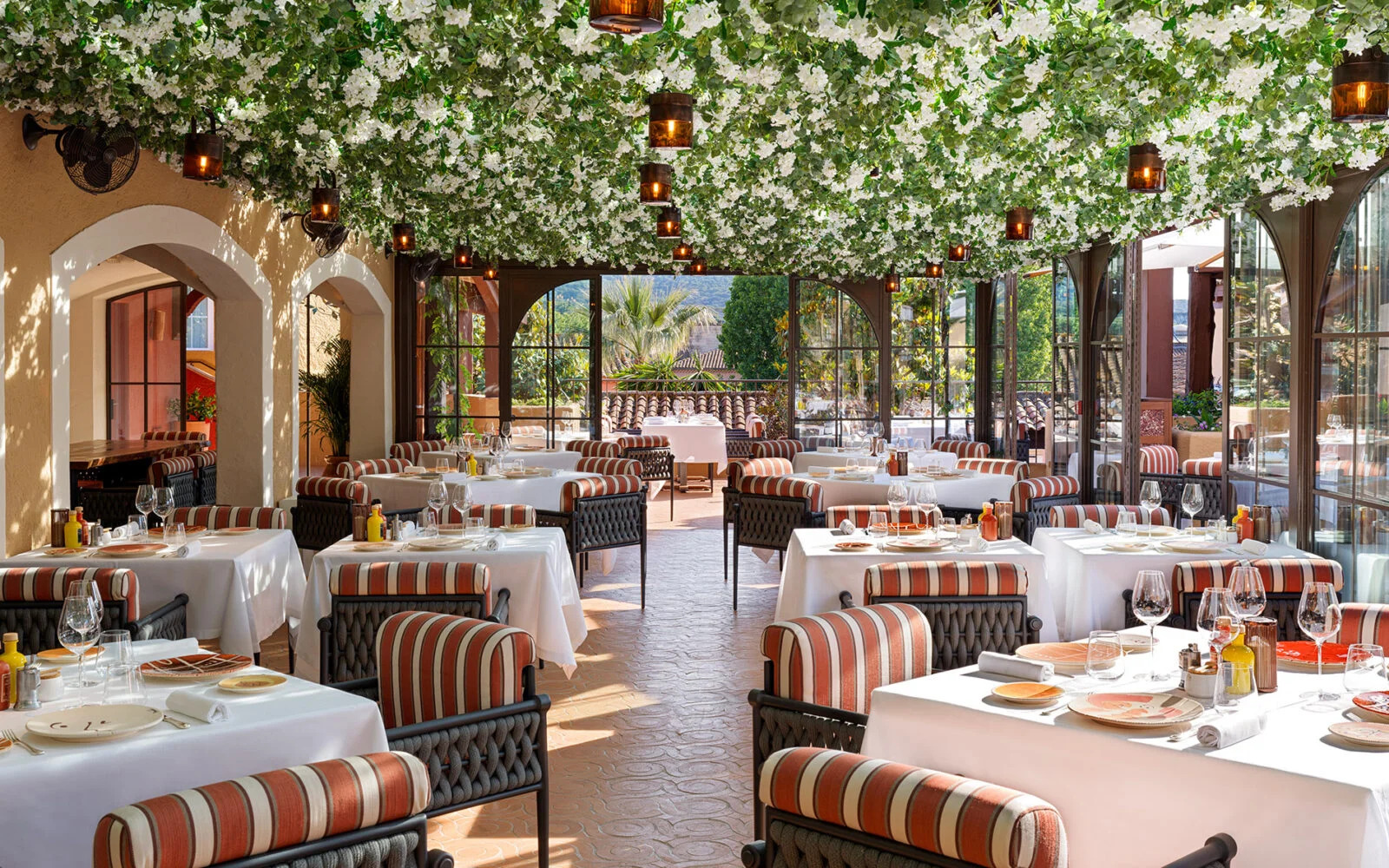 Fine dining restaurant interior